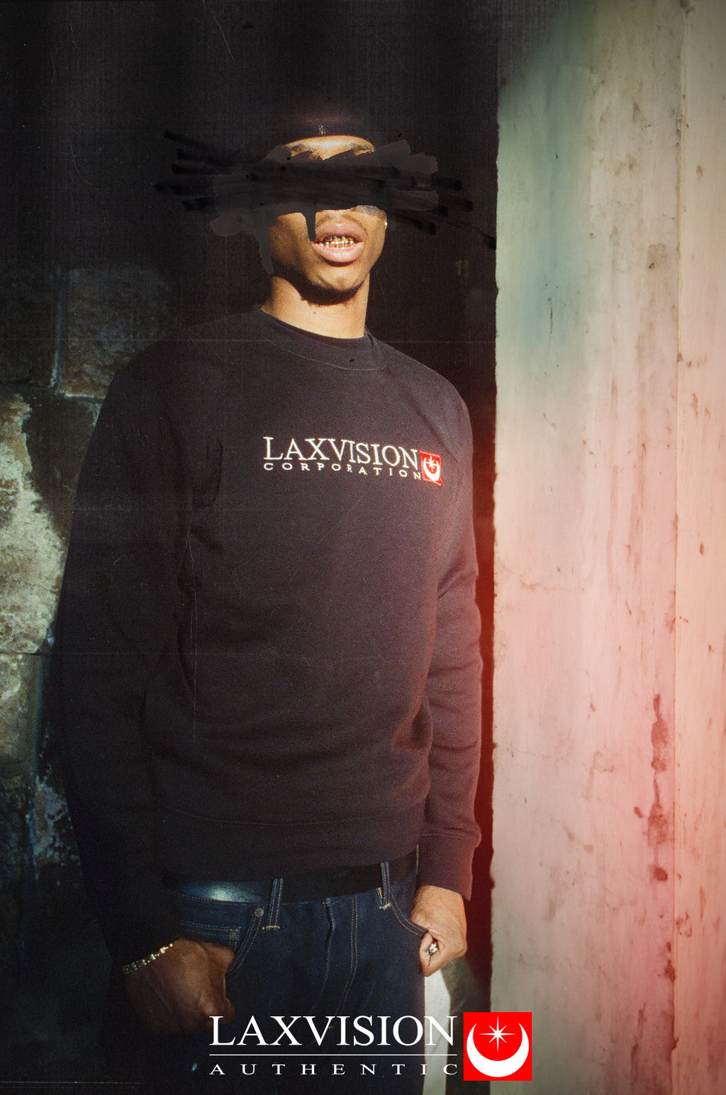 CREW NECK "LAXVISION CORPORATION"